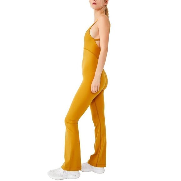 Free People Mustard Jumpsuit - Picture 3 of 5